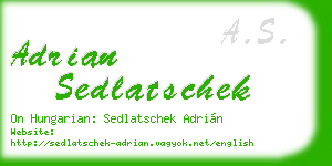 adrian sedlatschek business card